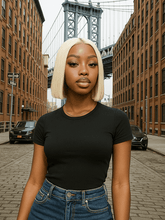 Brooklyn Hair #613 Blunt Cut Glueless Wig Invisible Small Knots 5x5 Swiss HD Pre-Cut Lace Short Straight Bob 10-12" Bob Style 10-12" / Platinum Blonde / Swiss HD Lace